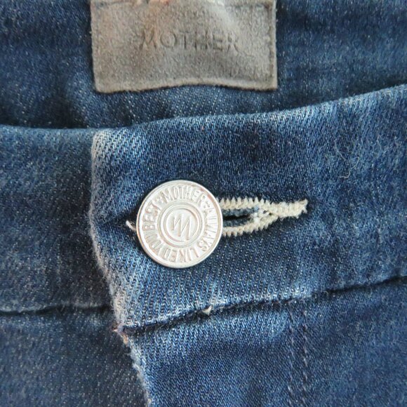 MOTHER High Waisted Looker Ankle Fray Jeans in Tongue and Chic - Size 30 - Picture 6 of 16